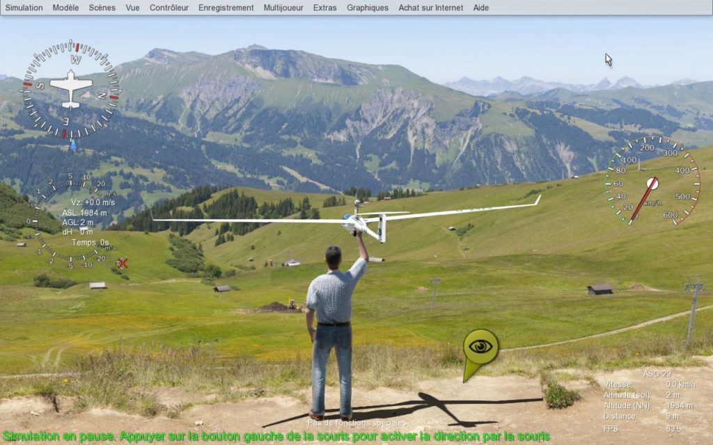 Simulateur de vol avion RC avec télécommande Canton Neuchâtel