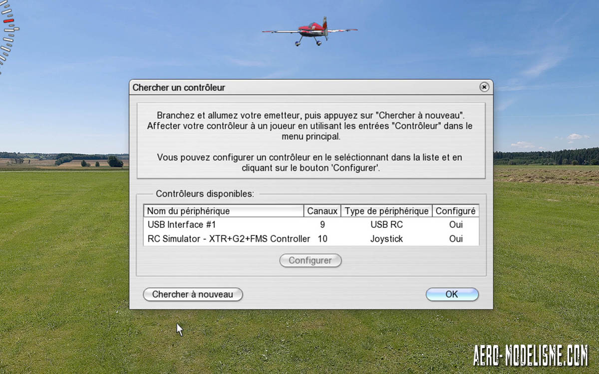 La manette USB pour simulateur d'avions R/C et drones de Graupner